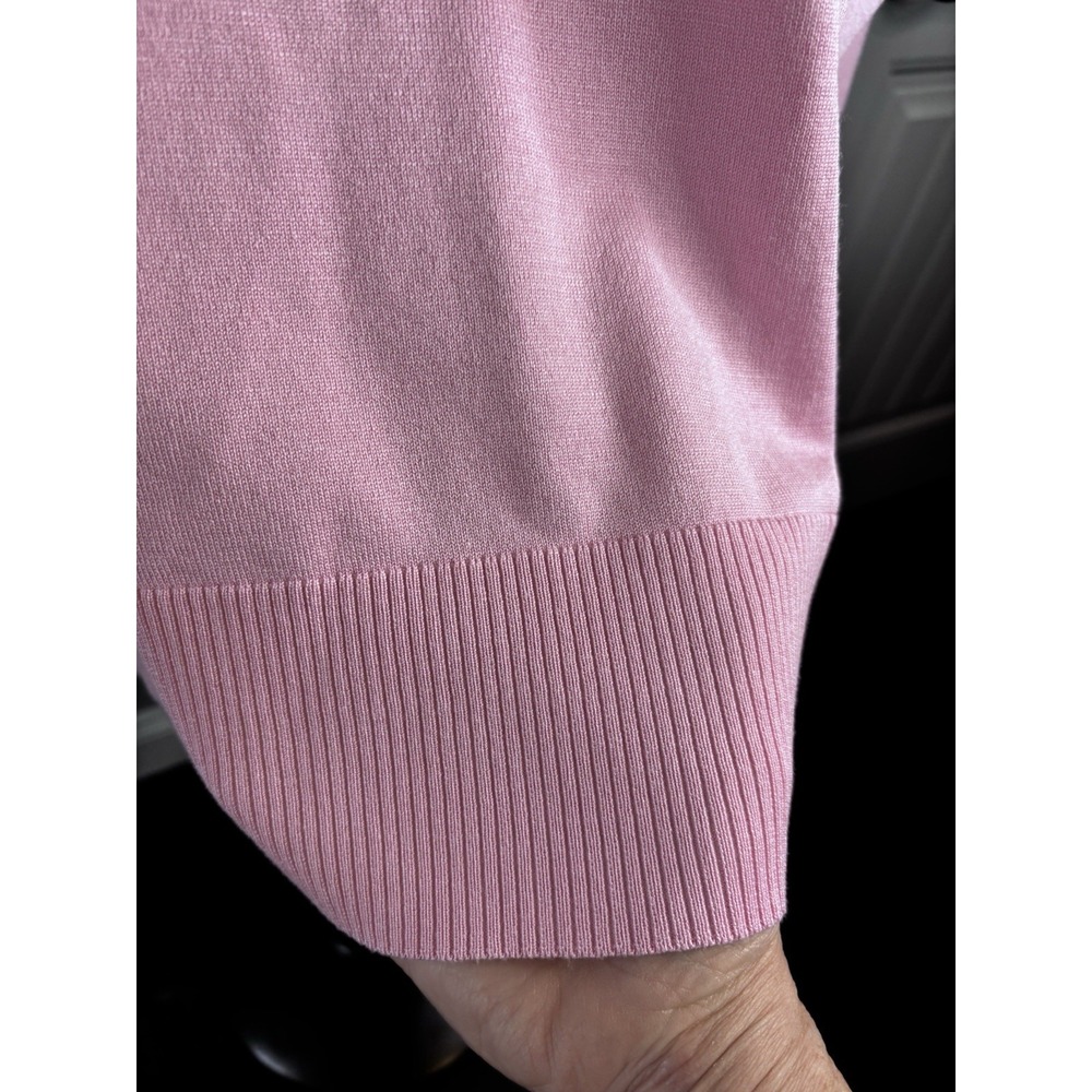 DKNY Women's  Barbie‎ Pink Sweater Silver Studs Accent  S Warm Cozy Coquette - Picture 5 of 12